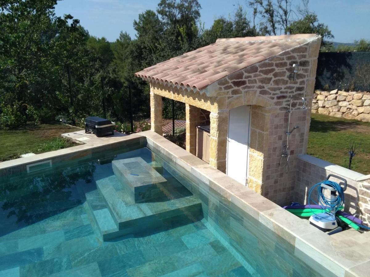 Studio Faillant Lorgues Spa Privatif Avec Superbe Piscine エクステリア 写真